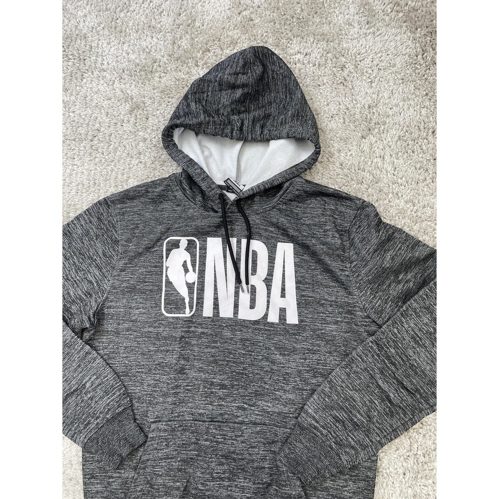 NBA Hoodie Sweatshirt Mens Small Gray Pullover Basketball NBA Fan Apparel - Picture 3 of 7